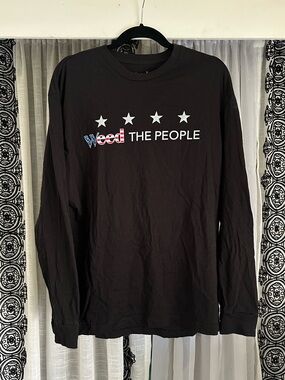 Weed The People Long Sleeve Crewneck T-Shirt - Black Rare(2014)